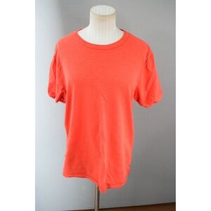 Alex Mill Mens Medium Crew Neck T-Shirt Casual Short Sleeve Solid Orange Top